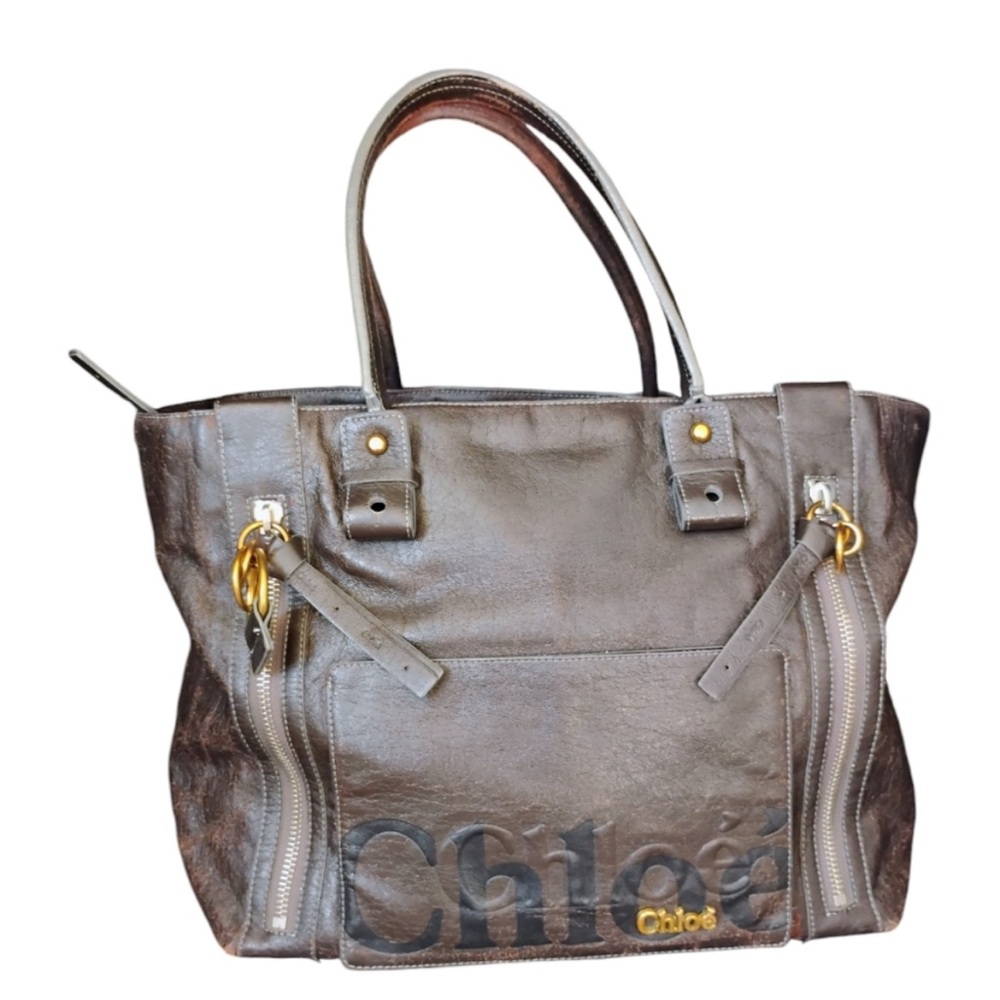 Brown Leather Tote Bag